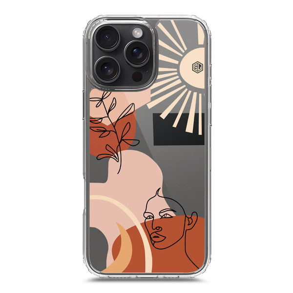 Aesthetic Modern Art Series - Design 1 - Soft Phone Case - Crystal Clear Case - iPhone 16 Pro Max