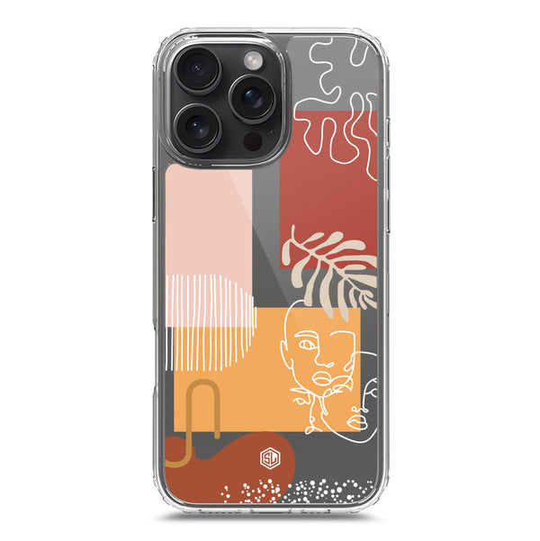 Aesthetic Modern Art Series - Design 3 - Soft Phone Case - Crystal Clear Case - iPhone 16 Pro Max