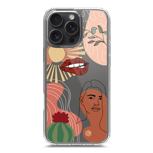 Aesthetic Modern Art Series - Design 5 - Soft Phone Case - Crystal Clear Case - iPhone 16 Pro Max