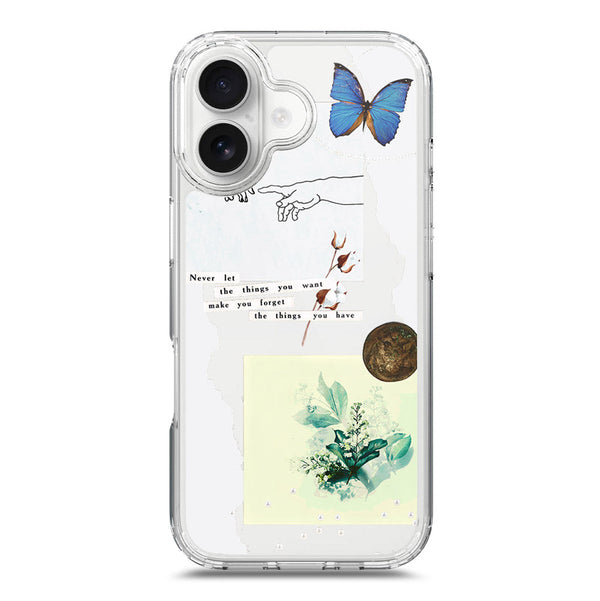 Pink Aesthetic Design Soft Phone Case - Crystal Clear Case - iPhone 17