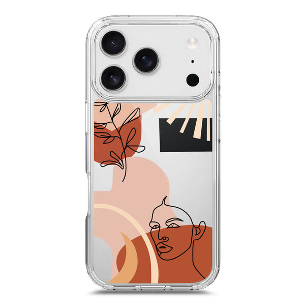 Aesthetic Modern Art Series - Design 1 - Soft Phone Case - Crystal Clear Case - iPhone 17 Pro