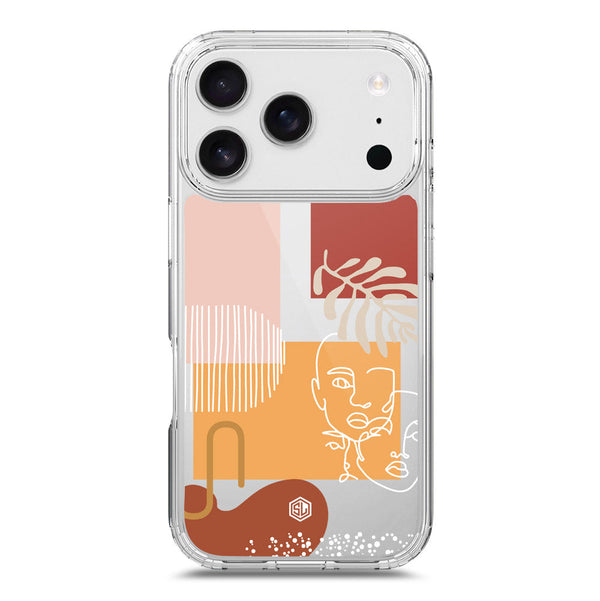 Aesthetic Modern Art Series - Design 3 - Soft Phone Case - Crystal Clear Case - iPhone 17 Pro