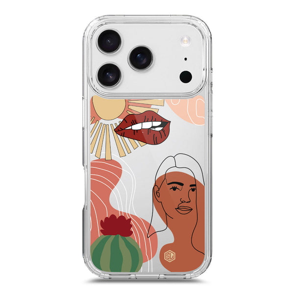 Aesthetic Modern Art Series - Design 5 - Soft Phone Case - Crystal Clear Case - iPhone 17 Pro