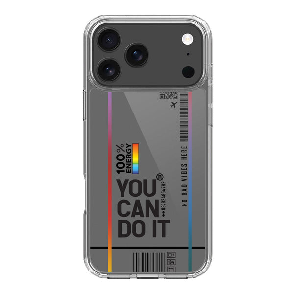 You Can Do It - Soft Phone Case - Crystal Clear Case - iPhone 17 Pro Max
