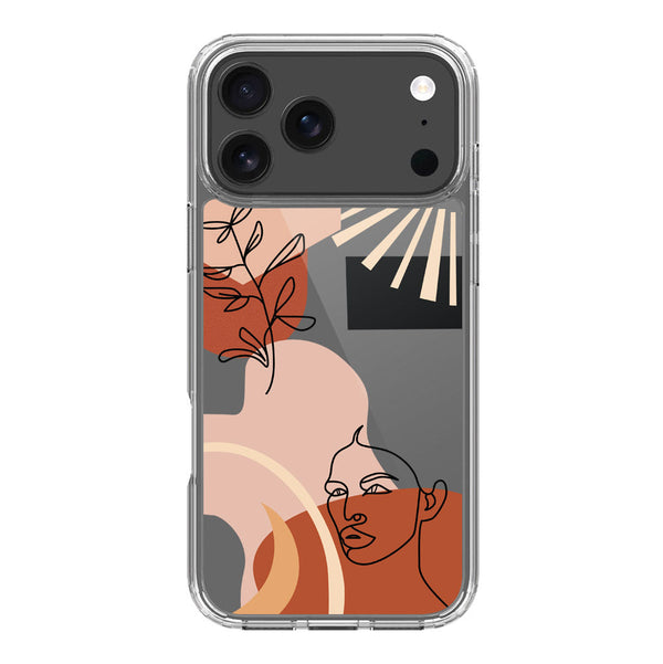 Aesthetic Modern Art Series - Design 1 - Soft Phone Case - Crystal Clear Case - iPhone 17 Pro Max
