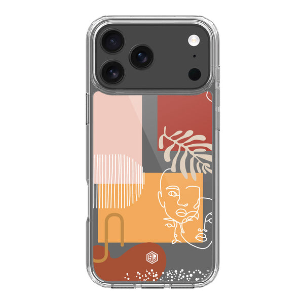 Aesthetic Modern Art Series - Design 3 - Soft Phone Case - Crystal Clear Case - iPhone 17 Pro Max