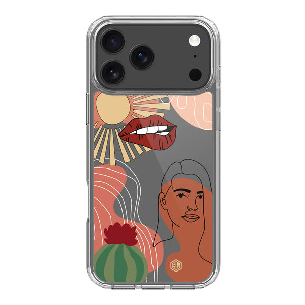 Aesthetic Modern Art Series - Design 5 - Soft Phone Case - Crystal Clear Case - iPhone 17 Pro Max
