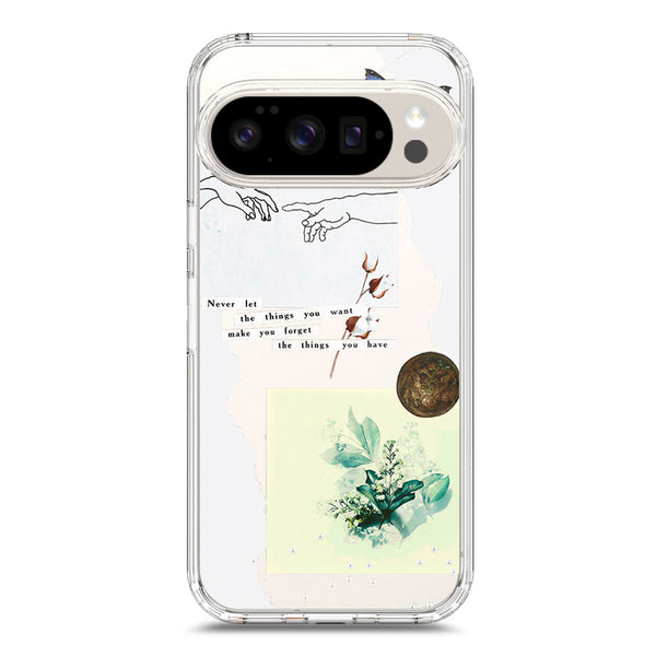 Pink Aesthetic Design Soft Phone Case - Crystal Clear Case - Google Pixel 10