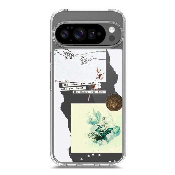 Pink Aesthetic Design Soft Phone Case - Crystal Clear Case - Google Pixel 10 Pro XL