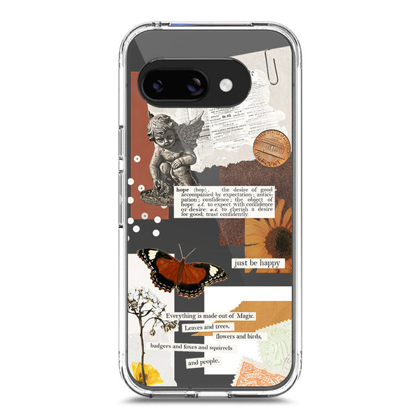 Aesthetic Design - Design 2 - Soft Phone Case - Crystal Clear Case - Google Pixel 9a