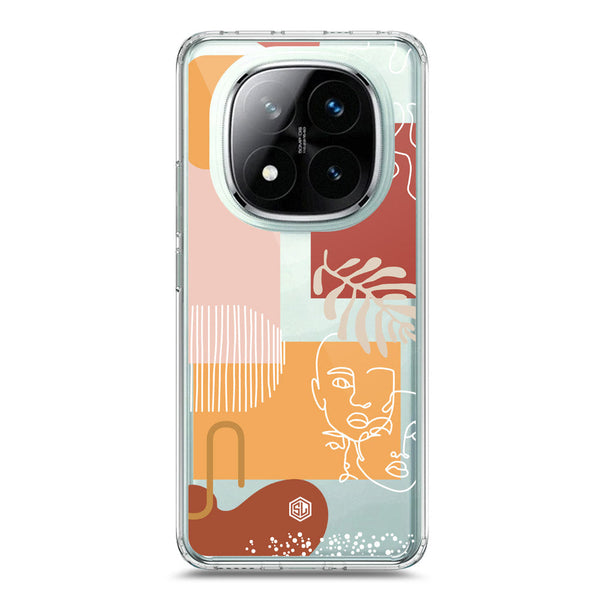 Aesthetic Modern Art Series - Design 3 - Soft Phone Case - Crystal Clear Case - Xiaomi Redmi Note 14 Pro Plus 5G