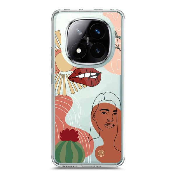 Aesthetic Modern Art Series - Design 5 - Soft Phone Case - Crystal Clear Case - Xiaomi Redmi Note 14 Pro Plus 5G