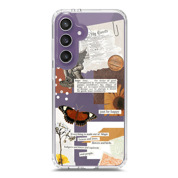 Aesthetic Design - Design 2 - Soft Phone Case - Crystal Clear Case - Samsung Galaxy S24 FE