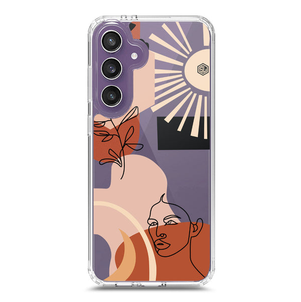 Aesthetic Modern Art Series - Design 1 - Soft Phone Case - Crystal Clear Case - Samsung Galaxy S24 FE
