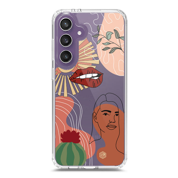 Aesthetic Modern Art Series - Design 5 - Soft Phone Case - Crystal Clear Case - Samsung Galaxy S24 FE