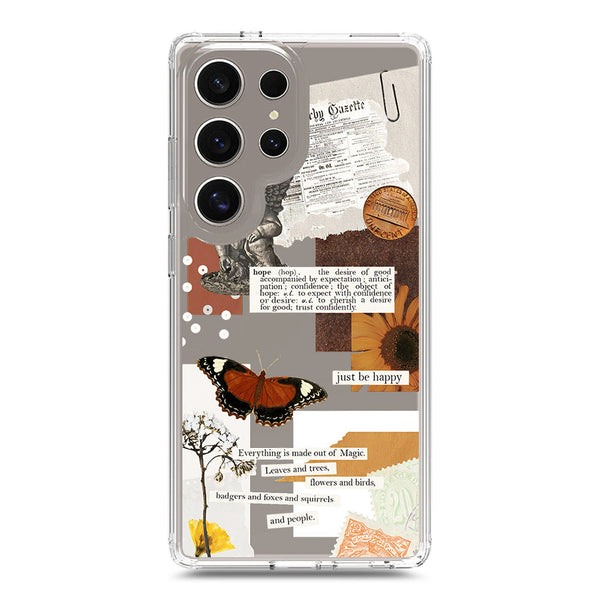 Aesthetic Design - Design 2 - Soft Phone Case - Crystal Clear Case - Samsung Galaxy S25 Ultra