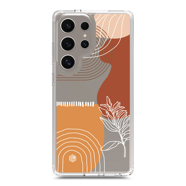 Aesthetic Modern Art Series - Design 2 - Soft Phone Case - Crystal Clear Case - Samsung Galaxy S25 Ultra