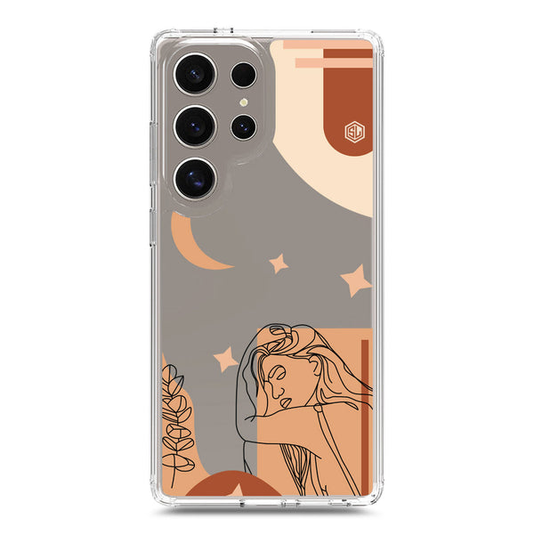 Aesthetic Modern Art Series - Design 4 - Soft Phone Case - Crystal Clear Case - Samsung Galaxy S25 Ultra
