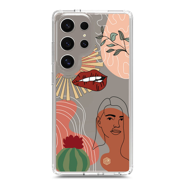 Aesthetic Modern Art Series - Design 5 - Soft Phone Case - Crystal Clear Case - Samsung Galaxy S25 Ultra