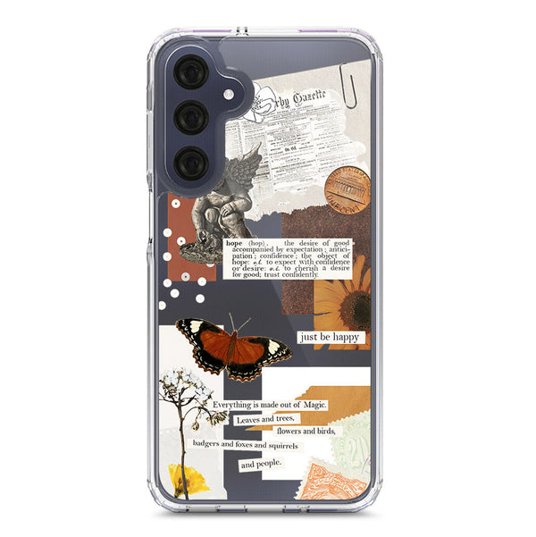 Aesthetic Design - Design 2 - Soft Phone Case - Crystal Clear Case - Samsung Galaxy A16