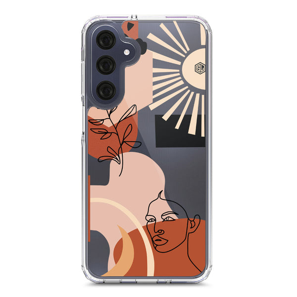 Aesthetic Modern Art Series - Design 1 - Soft Phone Case - Crystal Clear Case - Samsung Galaxy A16