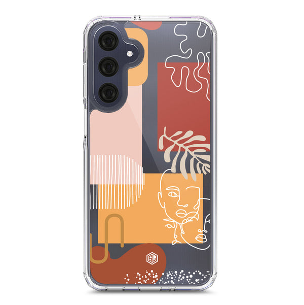 Aesthetic Modern Art Series - Design 3 - Soft Phone Case - Crystal Clear Case - Samsung Galaxy A16