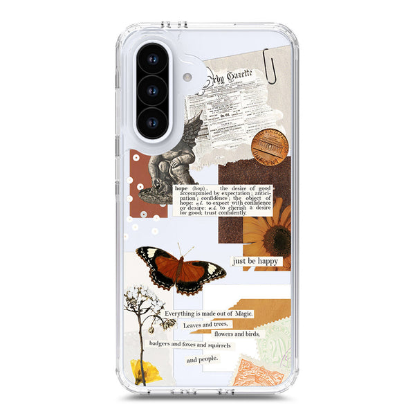 Aesthetic Design - Design 2 - Soft Phone Case - Crystal Clear Case - Samsung Galaxy A26