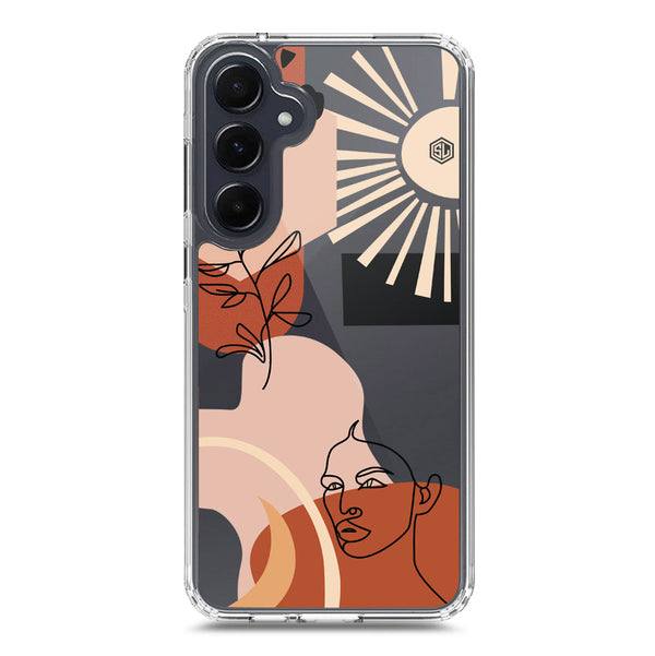 Aesthetic Modern Art Series - Design 1 - Soft Phone Case - Crystal Clear Case - Samsung Galaxy A55