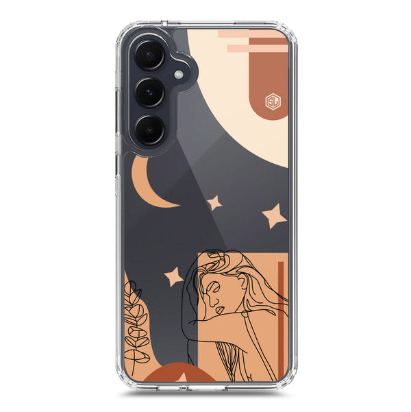 Aesthetic Modern Art Series - Design 4 - Soft Phone Case - Crystal Clear Case - Samsung Galaxy A55