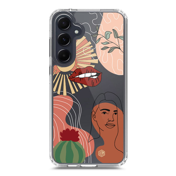 Aesthetic Modern Art Series - Design 5 - Soft Phone Case - Crystal Clear Case - Samsung Galaxy A55