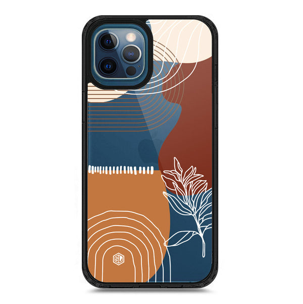 Aesthetic Modern Art Series - Design 2 - Soft Phone Case - Crystal Clear Case - Black - iPhone 12 Pro Max