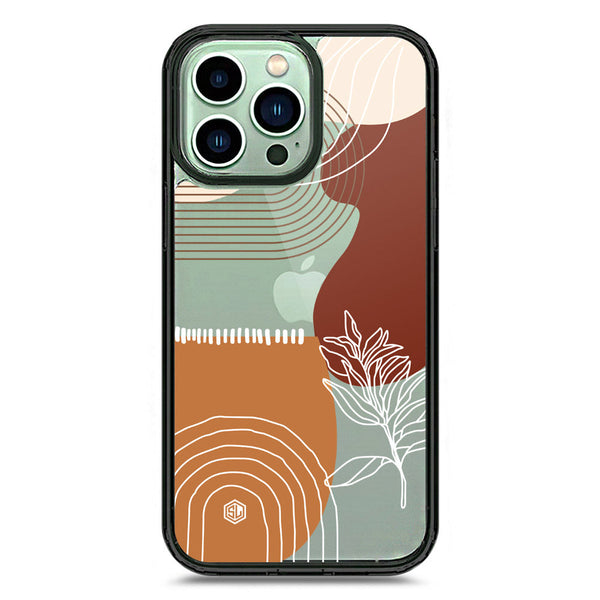 Aesthetic Modern Art Series - Design 2 - Soft Phone Case - Crystal Clear Case - Black - iPhone 14 Pro Max
