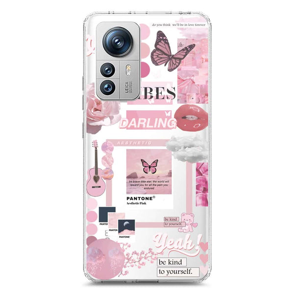 Pink Aesthetic Design - Design 1 - Soft Phone Case - Crystal Clear Case - Xiaomi 12S Pro