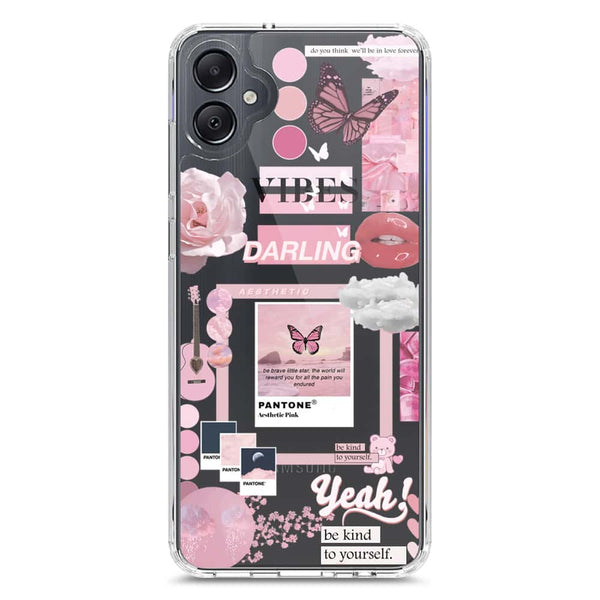 Pink Aesthetic Design - Design 1 - Soft Phone Case - Crystal Clear Case - Samsung Galaxy A05