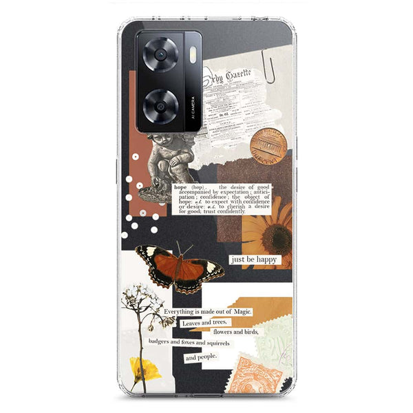 Aesthetic Design - Design 2 - Soft Phone Case - Crystal Clear Case - Oppo A57 5G
