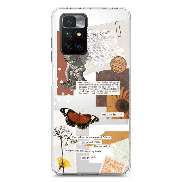 Aesthetic Design - Design 2 - Soft Phone Case - Crystal Clear Case - Xiaomi Redmi 10 2022