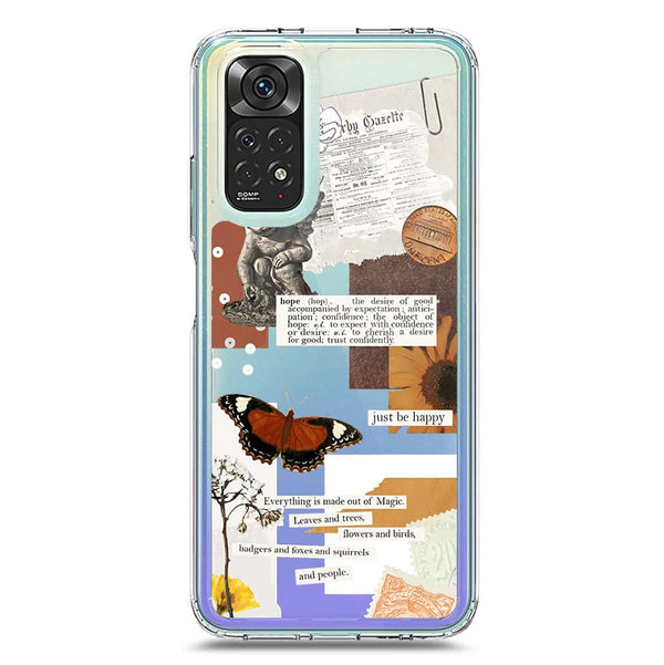 Aesthetic Design - Design 2 - Soft Phone Case - Crystal Clear Case - Xiaomi Redmi Note 11S