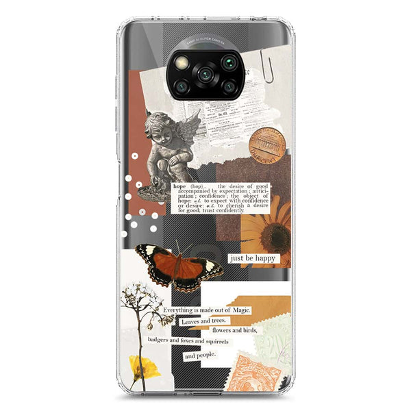 Aesthetic Design - Design 2 - Soft Phone Case - Crystal Clear Case - Xiaomi Poco X3