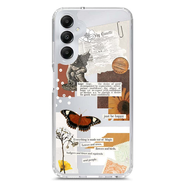 Aesthetic Design - Design 2 - Soft Phone Case - Crystal Clear Case - Samsung Galaxy A05s