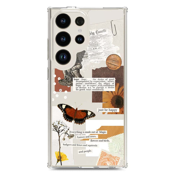 Aesthetic Design - Design 2 - Soft Phone Case - Crystal Clear Case - Samsung Galaxy S24 Ultra