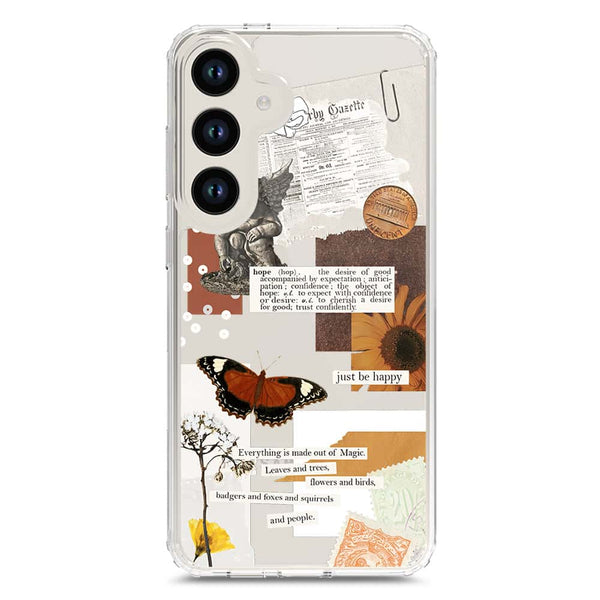 Aesthetic Design - Design 2 - Soft Phone Case - Crystal Clear Case - Samsung Galaxy S24 Plus