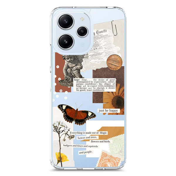 Aesthetic Design - Design 2 - Soft Phone Case - Crystal Clear Case - Xiaomi Redmi 12