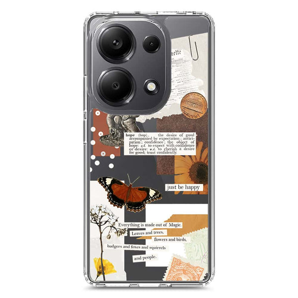Aesthetic Design - Design 2 - Soft Phone Case - Crystal Clear Case - Xiaomi Poco M6 Pro 4G