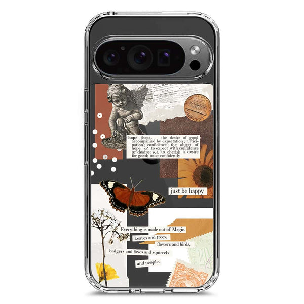Aesthetic Design - Design 2 - Soft Phone Case - Crystal Clear Case - Google Pixel 9 Pro