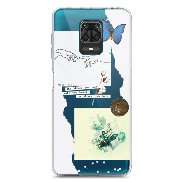 Aesthetic Collage Design - Design 3 - Soft Phone Case - Crystal Clear Case - Xiaomi Redmi Note 9S