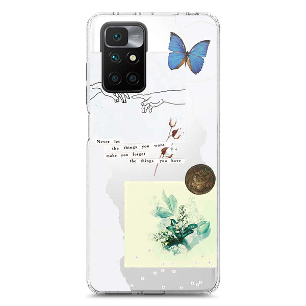 Aesthetic Collage Design - Design 3 - Soft Phone Case - Crystal Clear Case - Xiaomi Redmi 10 2022