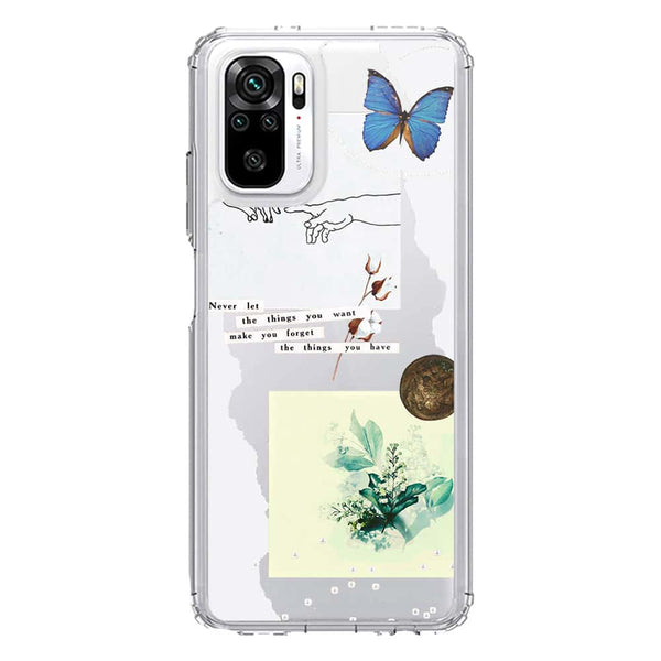 Aesthetic Collage Design - Design 3 - Soft Phone Case - Crystal Clear Case - Xiaomi Redmi Note 10S