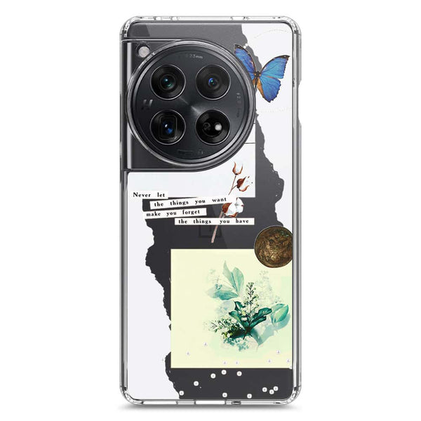 Aesthetic Collage Design - Design 3 - Soft Phone Case - Crystal Clear Case - OnePlus 12