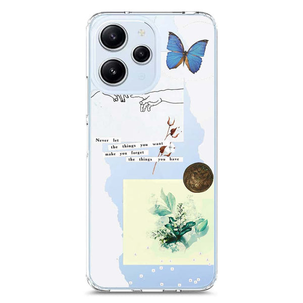 Aesthetic Collage Design - Design 3 - Soft Phone Case - Crystal Clear Case - Xiaomi Redmi 12