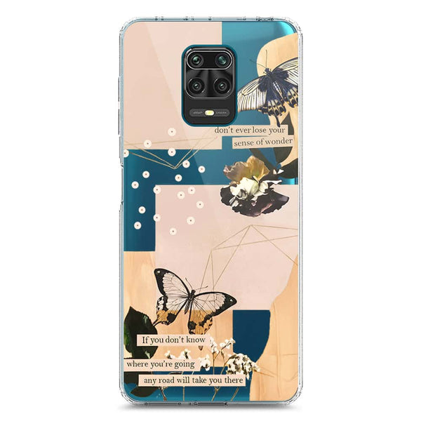 Aesthetic Butterfly Design - Design 4 - Soft Phone Case - Crystal Clear Case - Xiaomi Poco M2 Pro
